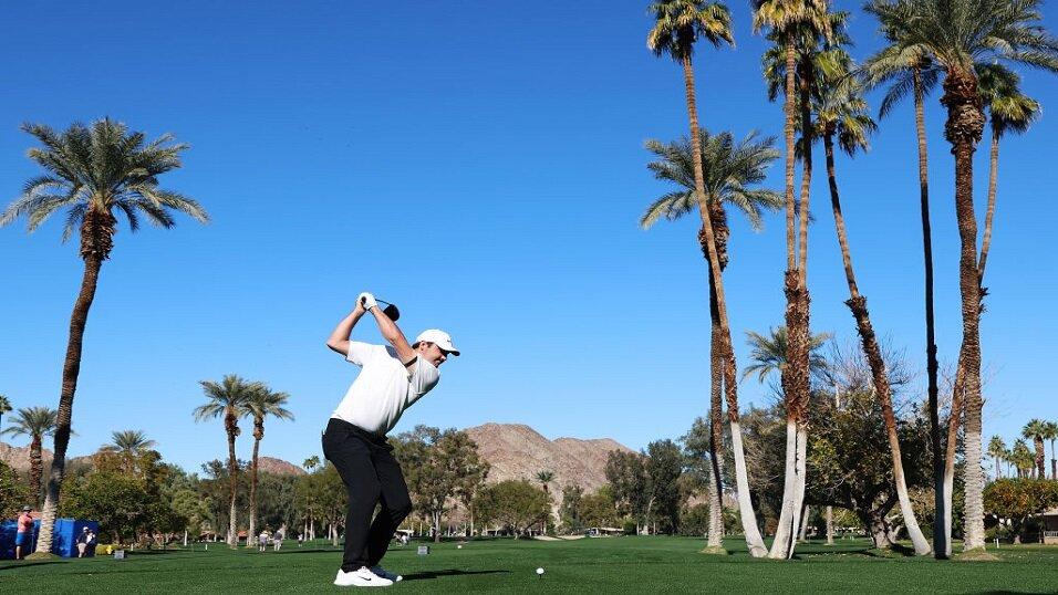 Scottie Scheffler in action at the American Express